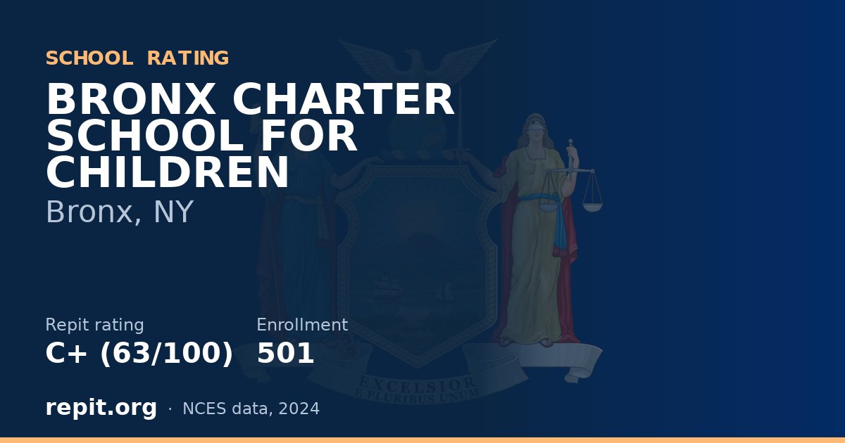 BRONX CHARTER SCHOOL FOR CHILDREN, Bronx, NY — Repit school rating C+ (63/100)