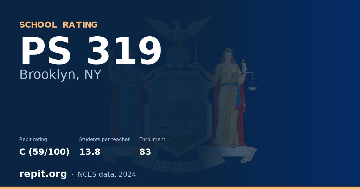 PS 319, Brooklyn, NY — Repit school rating C (59/100)