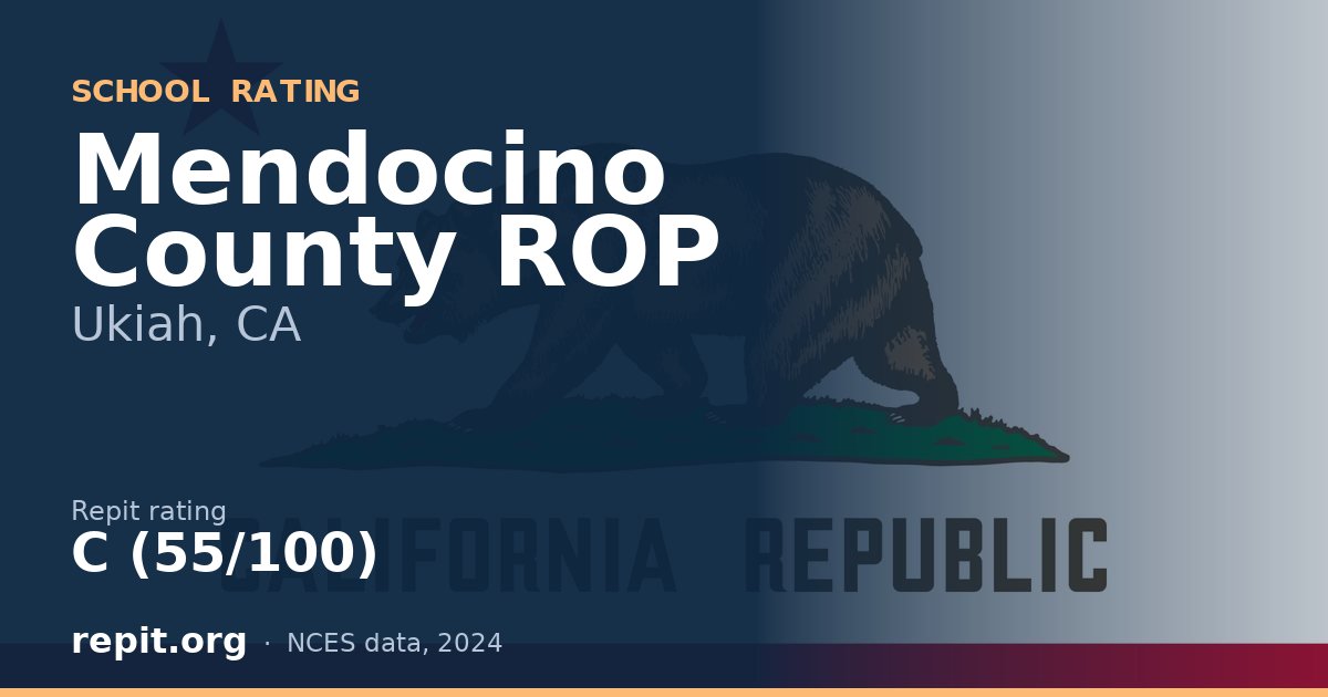 Mendocino County ROP, Ukiah, CA — Repit school rating C (55/100)