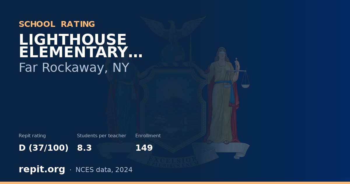 LIGHTHOUSE ELEMENTARY SCHOOL, Far Rockaway, NY — Repit school rating D (37/100)