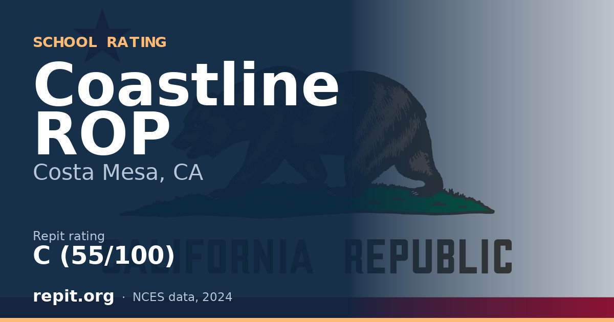 Coastline ROP, Costa Mesa, CA — Repit school rating C (55/100)