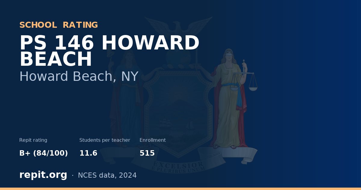 PS 146 HOWARD BEACH, Howard Beach, NY — Repit school rating B+ (84/100)