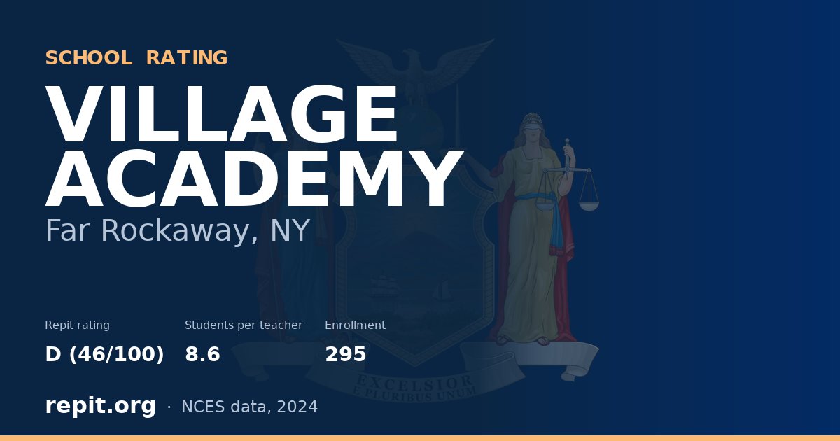 VILLAGE ACADEMY, Far Rockaway, NY — Repit school rating D (46/100)