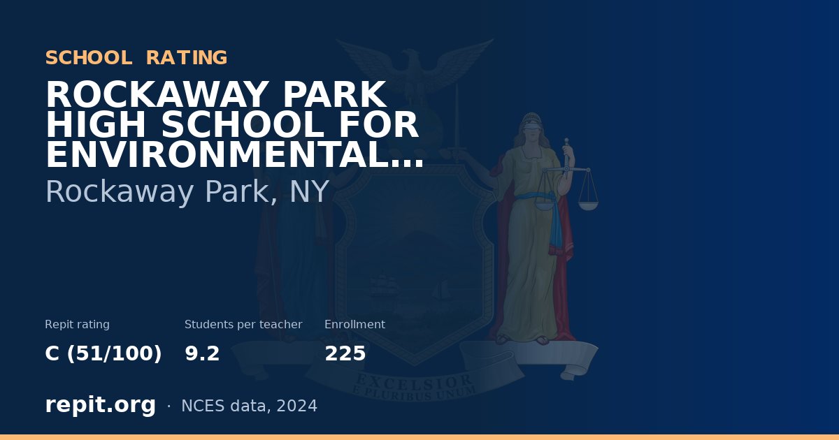 ROCKAWAY PARK HIGH SCHOOL FOR ENVIRONMENTAL SUSTAINABILITY, Rockaway Park, NY — Repit school rating C (51/100)
