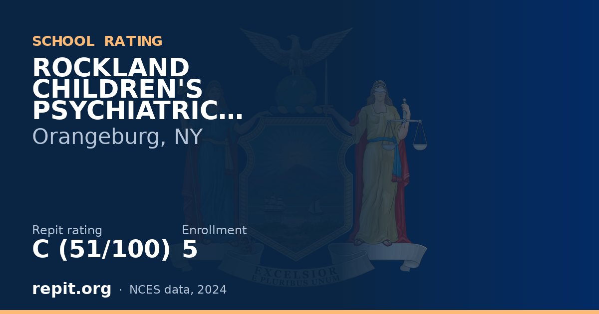 ROCKLAND CHILDREN'S PSYCHIATRIC CENTER, Orangeburg, NY — Repit school rating C (51/100)