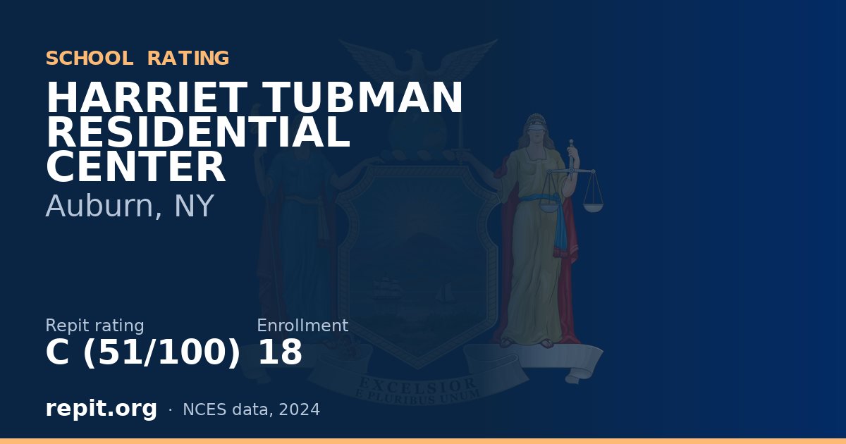 HARRIET TUBMAN RESIDENTIAL CENTER, Auburn, NY — Repit school rating C (51/100)