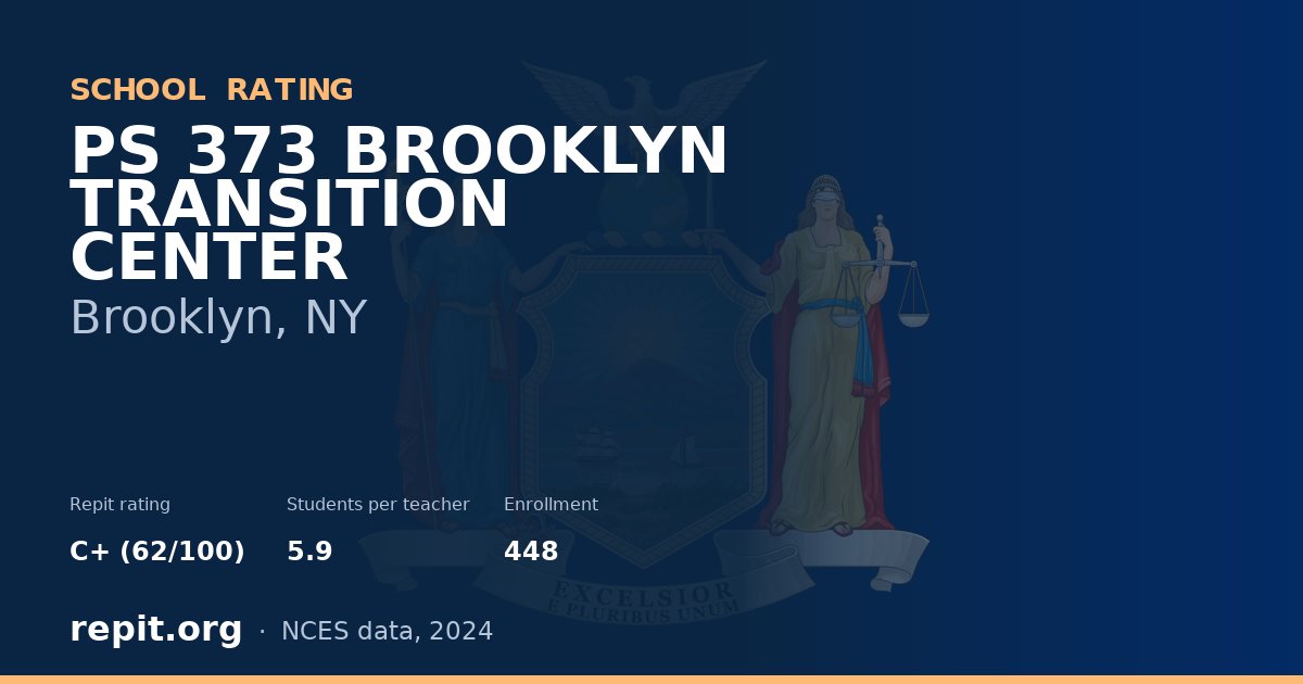 PS 373 BROOKLYN TRANSITION CENTER, Brooklyn, NY — Repit school rating C+ (62/100)