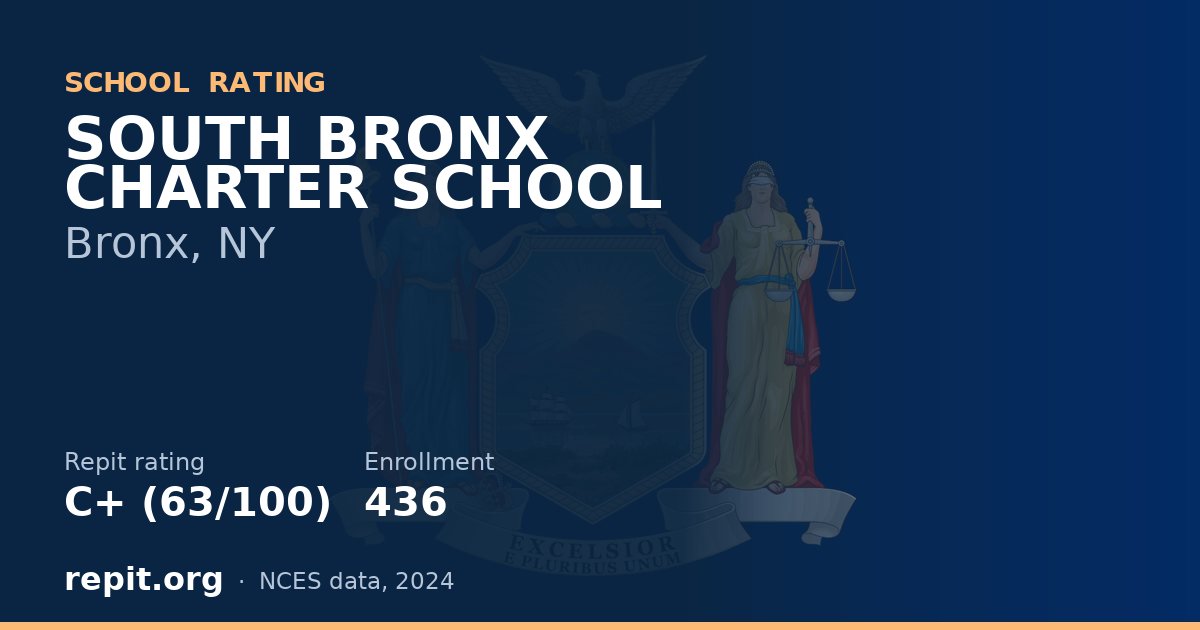 SOUTH BRONX CHARTER SCHOOL, Bronx, NY — Repit school rating C+ (63/100)