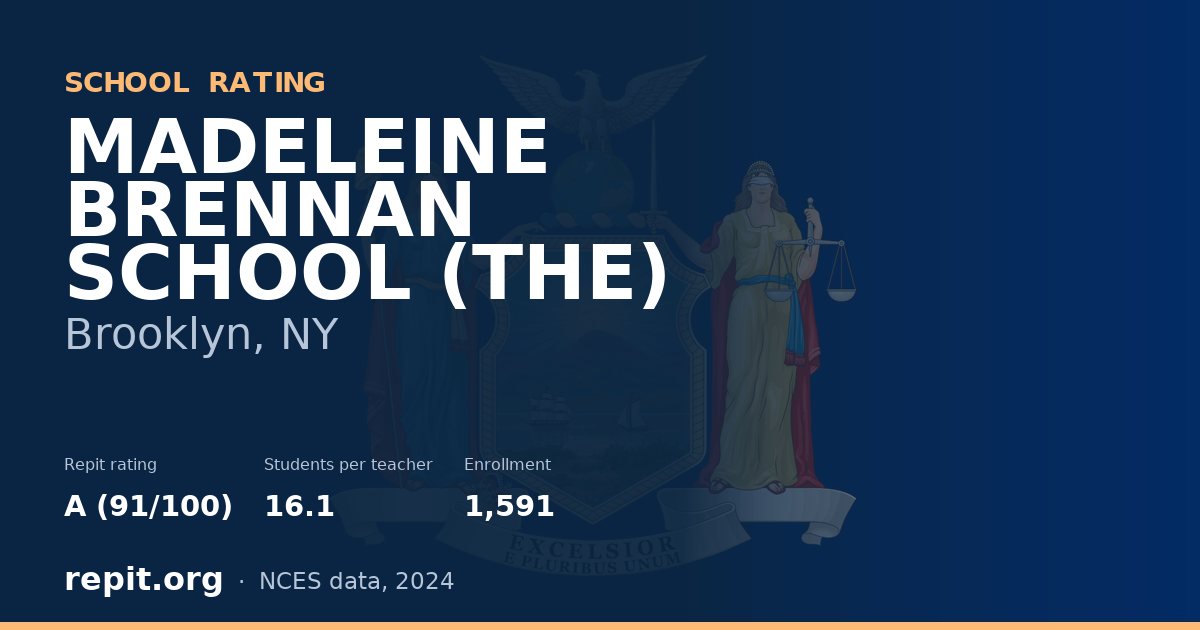 MADELEINE BRENNAN SCHOOL (THE), Brooklyn, NY — Repit school rating A (91/100)