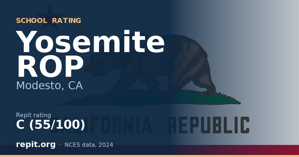 Yosemite ROP, Modesto, CA — Repit school rating C (55/100)
