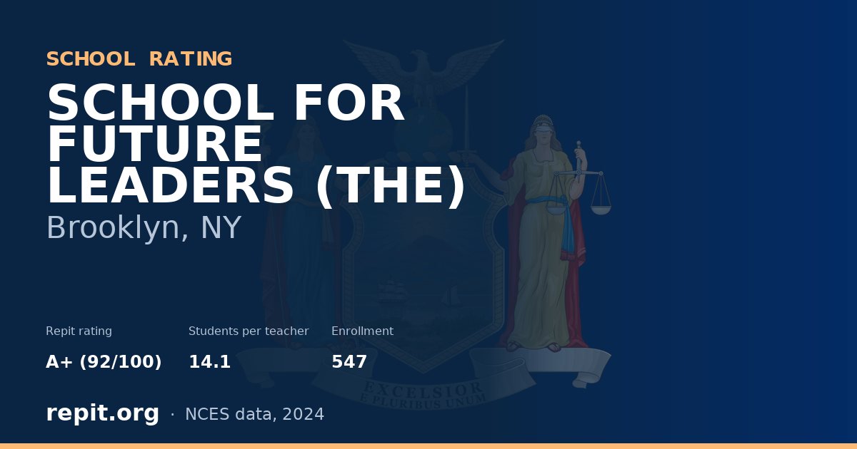 SCHOOL FOR FUTURE LEADERS (THE), Brooklyn, NY — Repit school rating A+ (92/100)