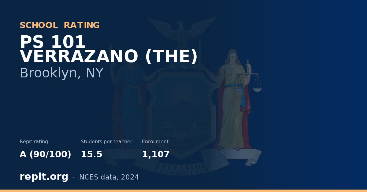PS 101 VERRAZANO (THE), Brooklyn, NY — Repit school rating A (90/100)