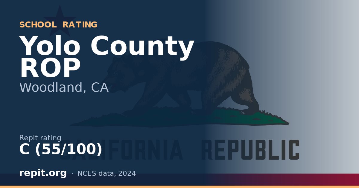 Yolo County ROP, Woodland, CA — Repit school rating C (55/100)