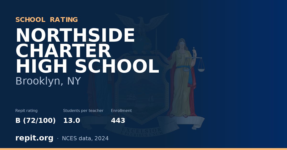 NORTHSIDE CHARTER HIGH SCHOOL, Brooklyn, NY — Repit school rating B (72/100)