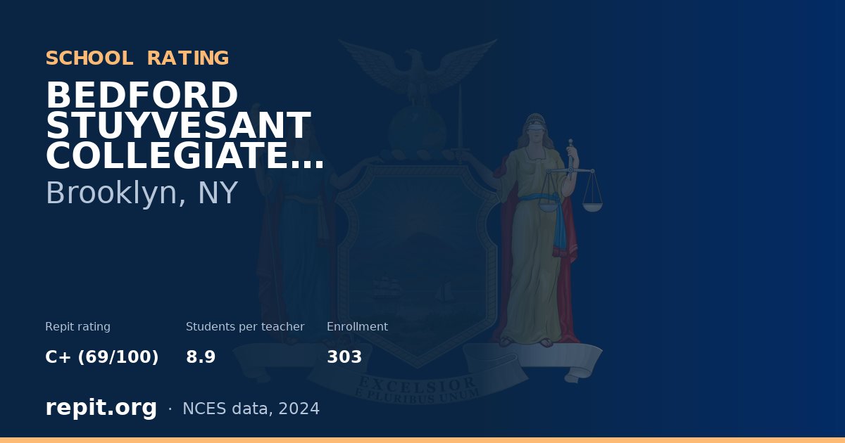 BEDFORD STUYVESANT COLLEGIATE CHARTER SCHOOL, Brooklyn, NY — Repit school rating C+ (69/100)