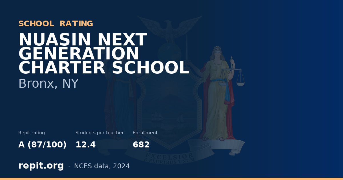 NUASIN NEXT GENERATION CHARTER SCHOOL, Bronx, NY — Repit school rating A (87/100)