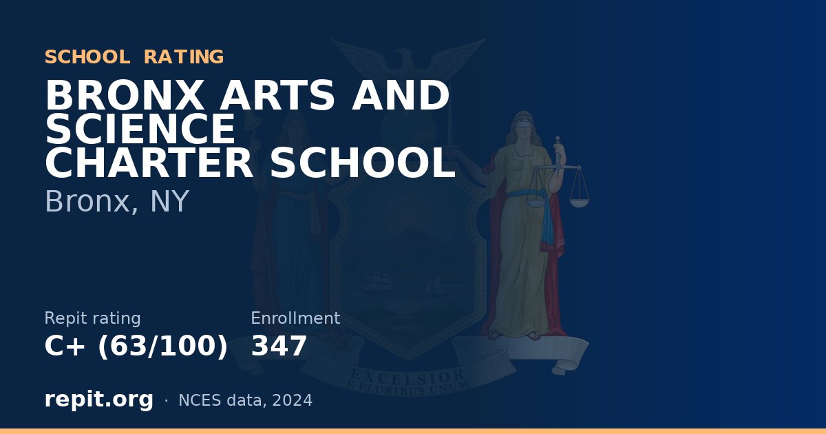 BRONX ARTS AND SCIENCE CHARTER SCHOOL, Bronx, NY — Repit school rating C+ (63/100)