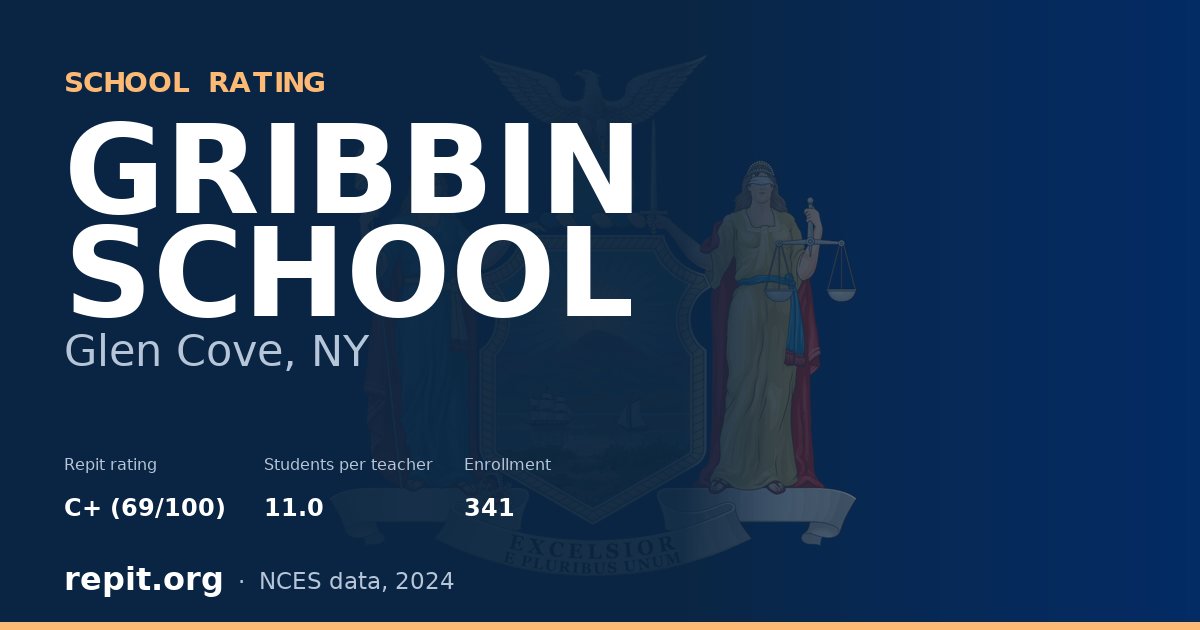 GRIBBIN SCHOOL, Glen Cove, NY — Repit school rating C+ (69/100)