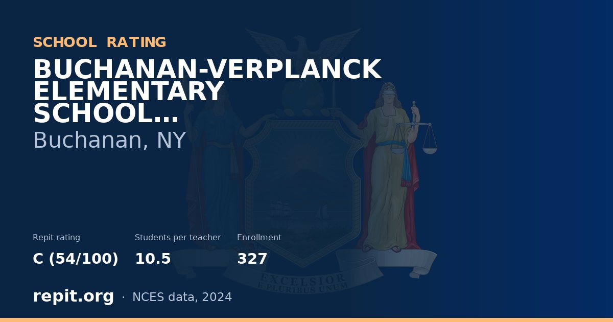 BUCHANAN-VERPLANCK ELEMENTARY SCHOOL, Buchanan, NY — Repit school rating C (54/100)