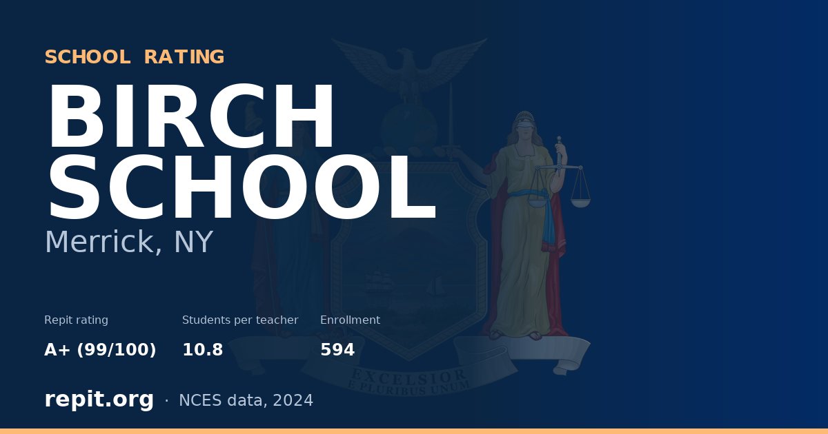 BIRCH SCHOOL, Merrick, NY — Repit school rating A+ (99/100)