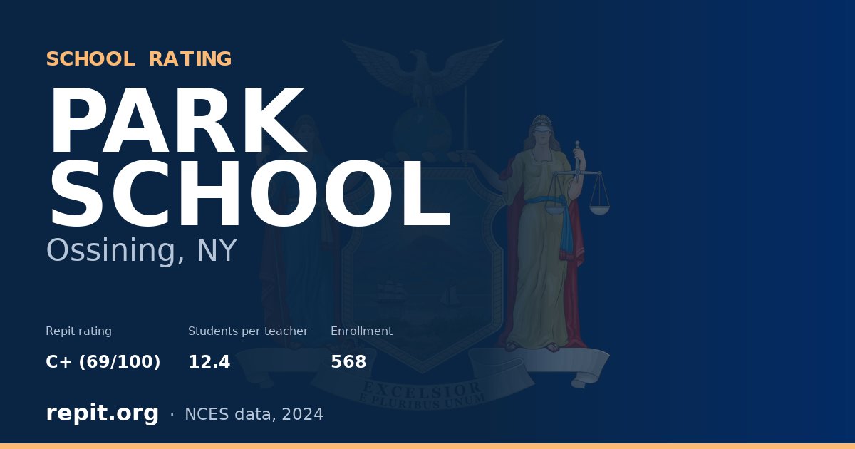 PARK SCHOOL, Ossining, NY — Repit school rating C+ (69/100)