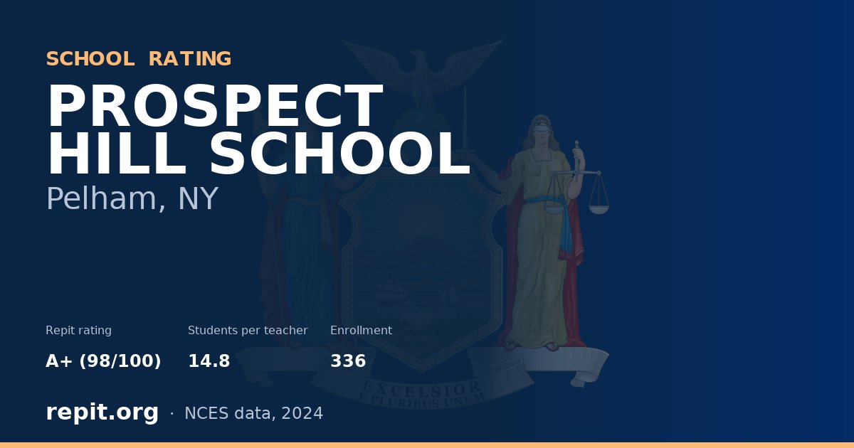 PROSPECT HILL SCHOOL, Pelham, NY — Repit school rating A+ (98/100)
