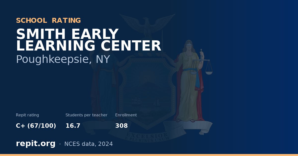 SMITH EARLY LEARNING CENTER, Poughkeepsie, NY — Repit school rating C+ (67/100)