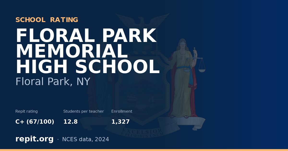 FLORAL PARK MEMORIAL HIGH SCHOOL, Floral Park, NY — Repit school rating C+ (67/100)