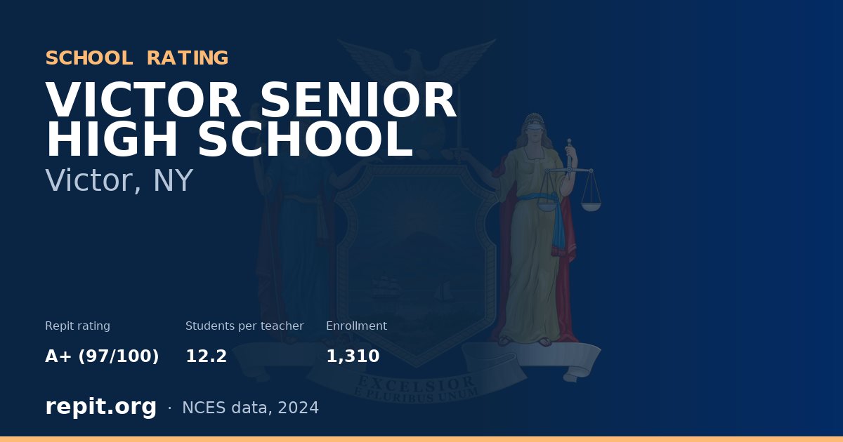 VICTOR SENIOR HIGH SCHOOL, Victor, NY — Repit school rating A+ (97/100)