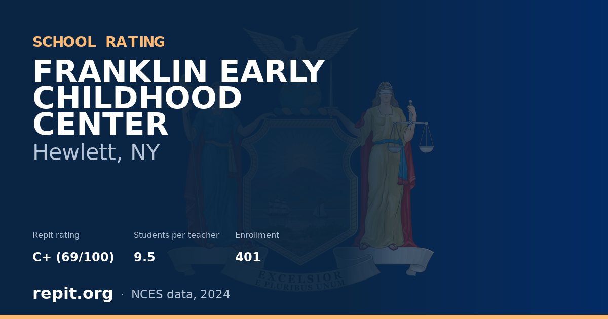FRANKLIN EARLY CHILDHOOD CENTER, Hewlett, NY — Repit school rating C+ (69/100)