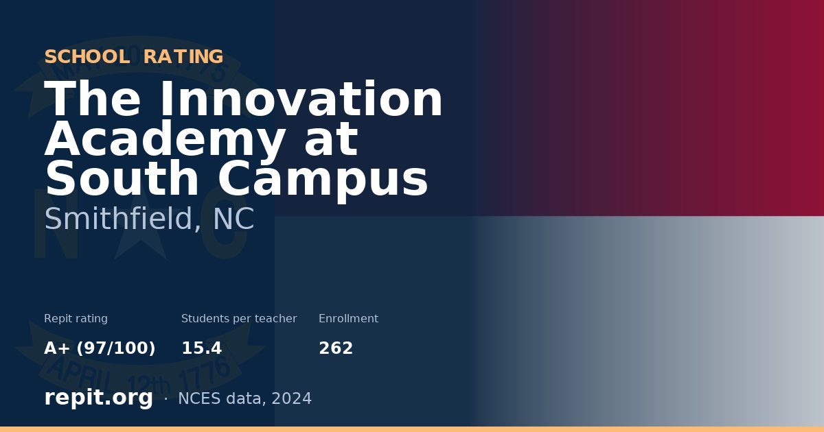 The Innovation Academy at South Campus, Smithfield, NC — Repit school rating A+ (97/100)