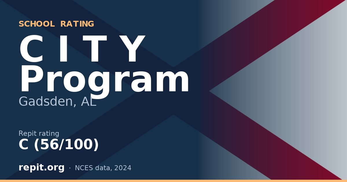 C I T Y Program, Gadsden, AL — Repit school rating C (56/100)