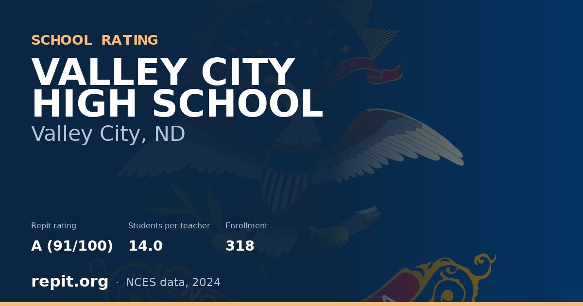 VALLEY CITY HIGH SCHOOL, Valley City, ND — Repit school rating A (91/100)