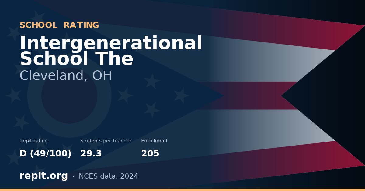 Intergenerational School The, Cleveland, OH — Repit school rating D (49/100)