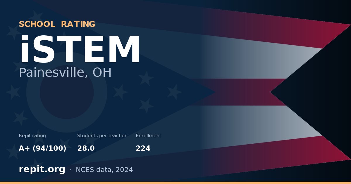 iSTEM, Painesville, OH — Repit school rating A+ (94/100)