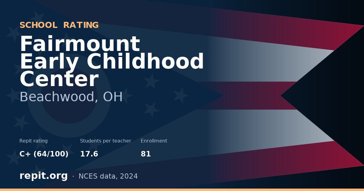 Fairmount Early Childhood Center, Beachwood, OH — Repit school rating C+ (64/100)