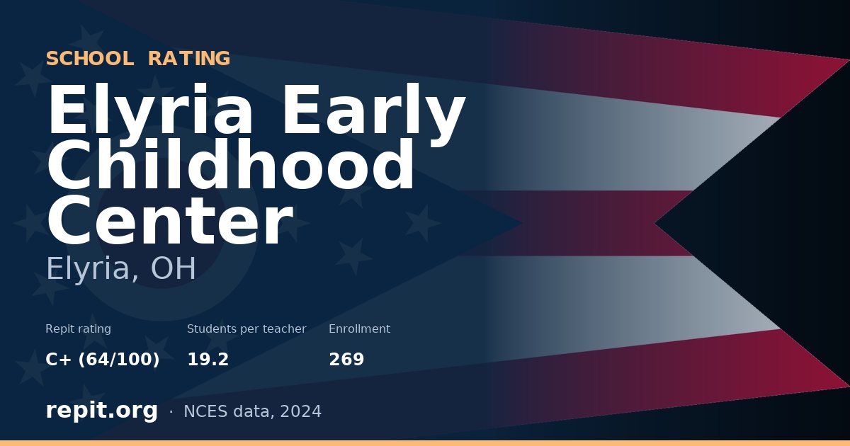 Elyria Early Childhood Center, Elyria, OH — Repit school rating C+ (64/100)