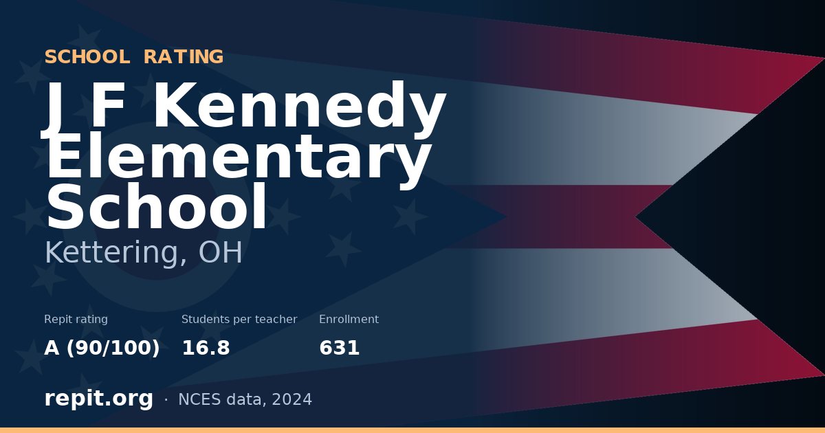 J F Kennedy Elementary School, Kettering, OH — Repit school rating A (90/100)