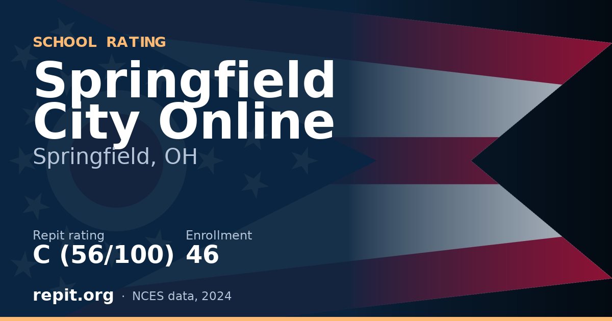 Springfield City Online, Springfield, OH — Repit school rating C (56/100)
