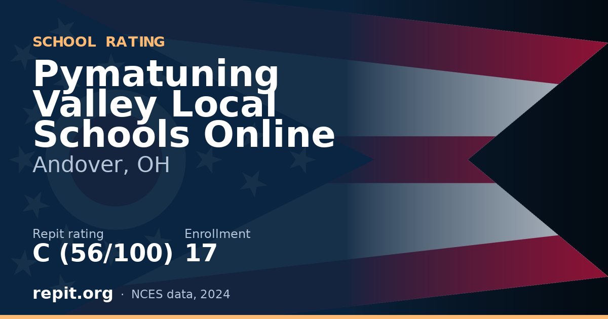 Pymatuning Valley Local Schools Online, Andover, OH — Repit school rating C (56/100)