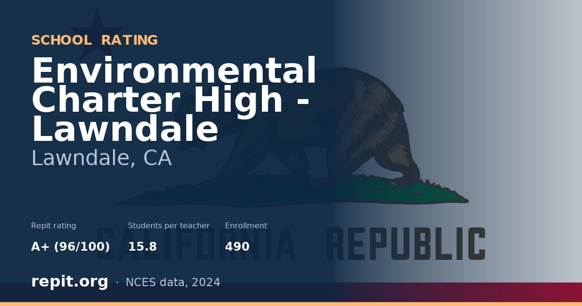 Environmental Charter High - Lawndale, Lawndale, CA — Repit school rating A+ (96/100)