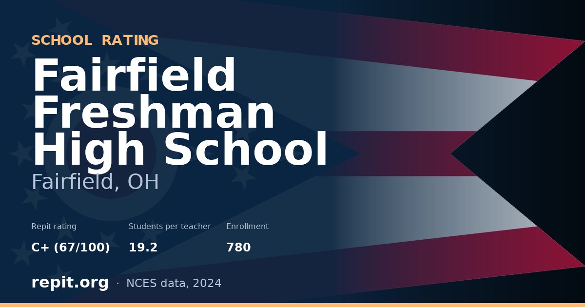 Fairfield Freshman High School, Fairfield, OH — Repit school rating C+ (67/100)