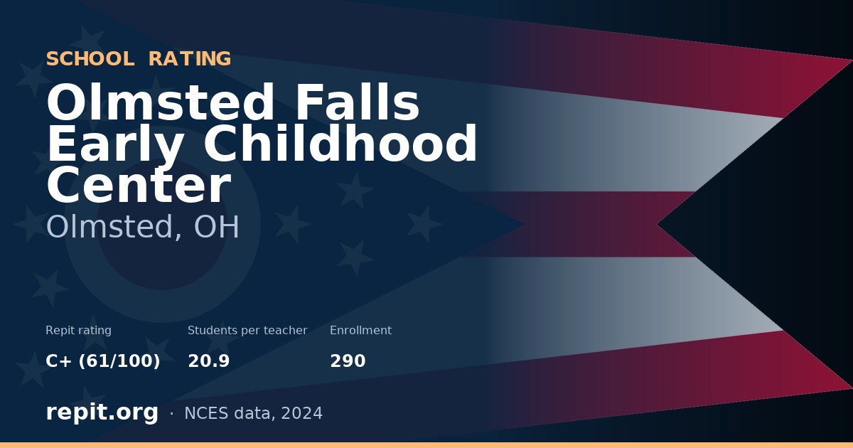 Olmsted Falls Early Childhood Center, Olmsted, OH — Repit school rating C+ (61/100)