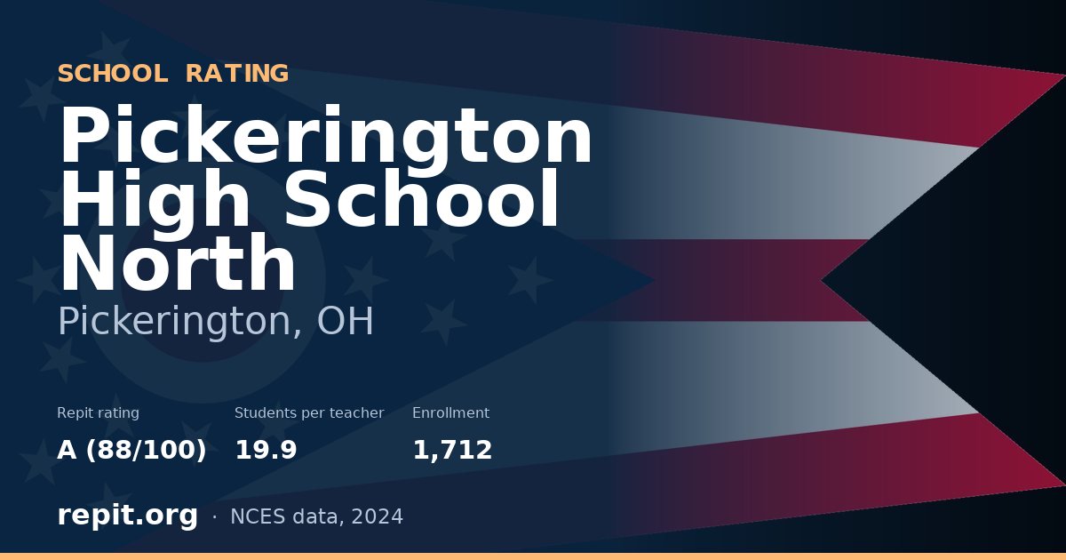 Pickerington High School North, Pickerington, OH — Repit school rating A (88/100)