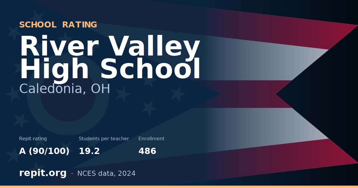 River Valley High School, Caledonia, OH — Repit school rating A (90/100)