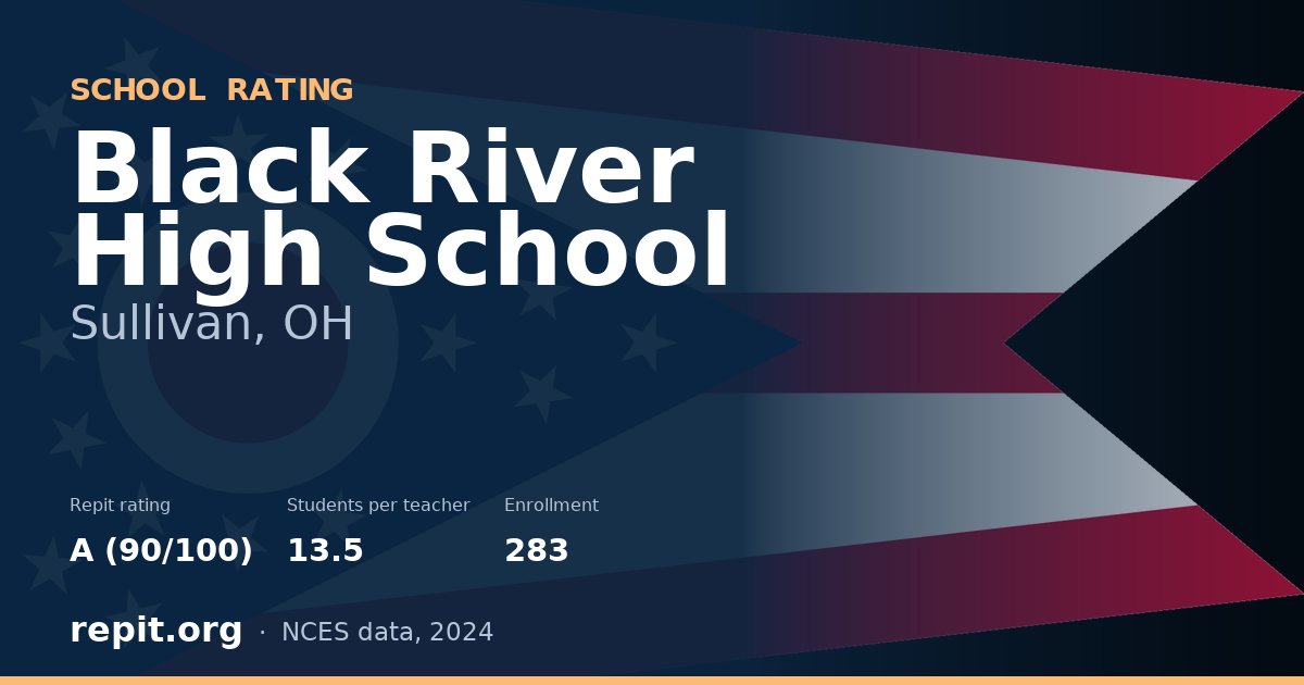 Black River High School, Sullivan, OH — Repit school rating A (90/100)