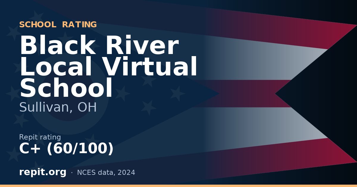 Black River Local Virtual School, Sullivan, OH — Repit school rating C+ (60/100)