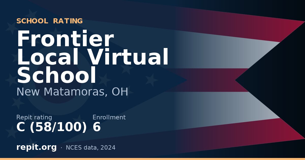 Frontier Local Virtual School, New Matamoras, OH — Repit school rating C (58/100)