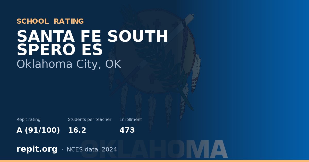 SANTA FE SOUTH SPERO ES, Oklahoma City, OK — Repit school rating A (91/100)