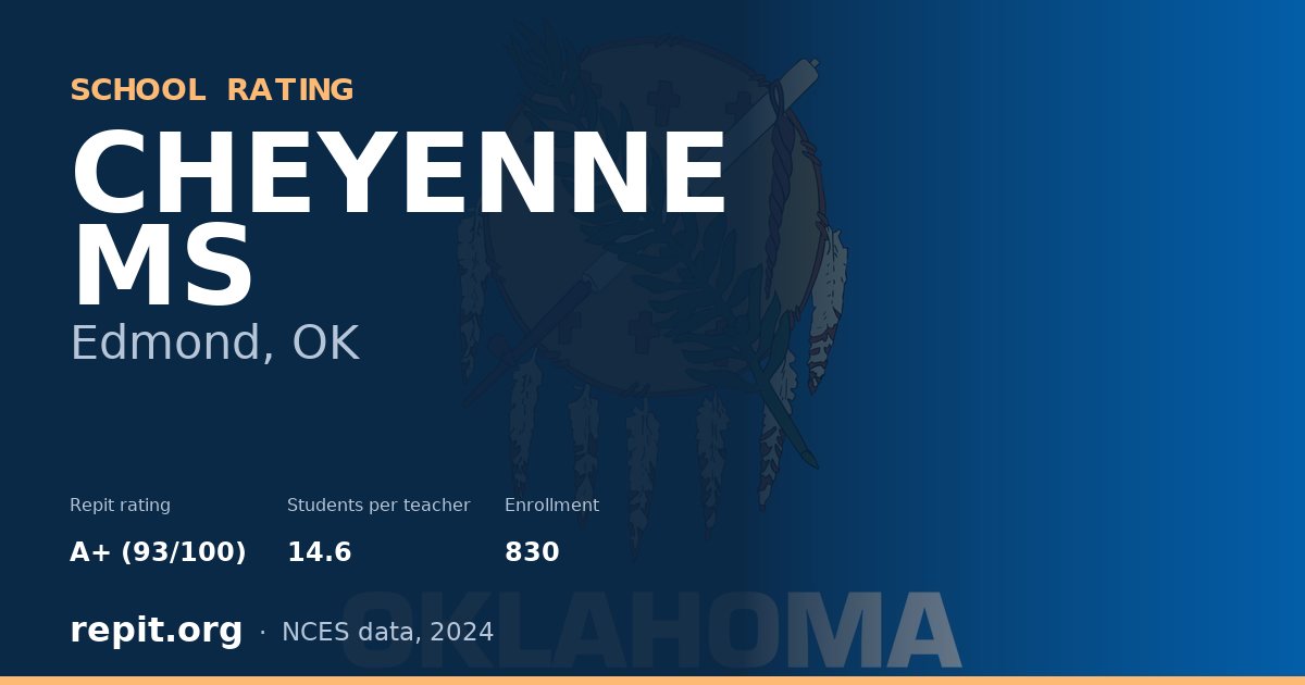 CHEYENNE MS, Edmond, OK — Repit school rating A+ (93/100)